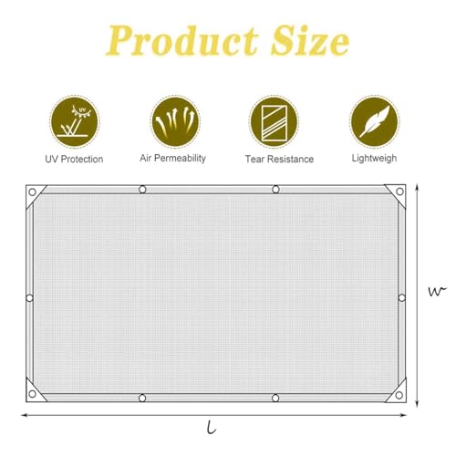 Filet d'ombrage extérieur 4x7m bâche marron avec œillets - 3