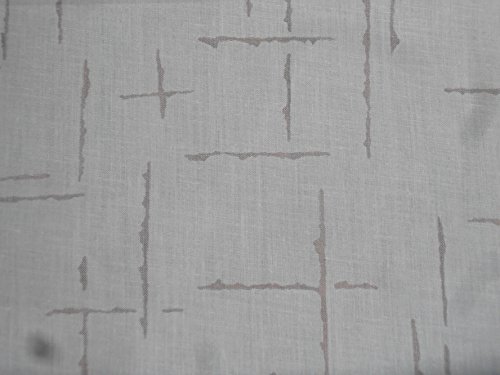 White Polyester/Cotton Woven Brasso Fabric 44