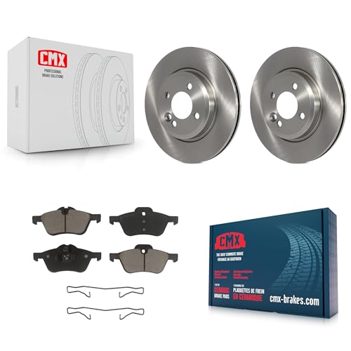 CMX Front Disc Brake Rotors And Ceramic Pads Kit Replacement For 2002-2006 Mini Cooper With 276mm Diameter Rotor K8C-100539 by CMX - Used condition - CA$100.02