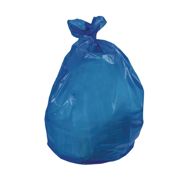 Heritage Z6043HXR01 High-density Waste Can Liners, 23 Gal, 14 Mic, 30 X 43, Blue, 25 Bags/roll, 10 Rolls/carton