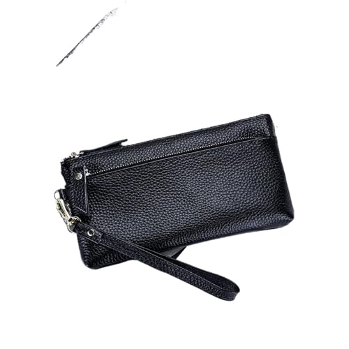 Longue pochette multi-poches en cuir souple et durable pour femme moderne