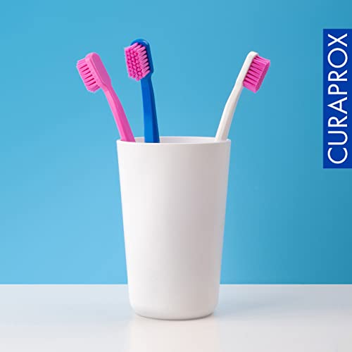 Curaprox 6 x CS 5460 Ultra Soft Toothbrush - Adult Manual Toothbrush with 5460 Ultra Soft Bristles - 6 Pieces, Random Color