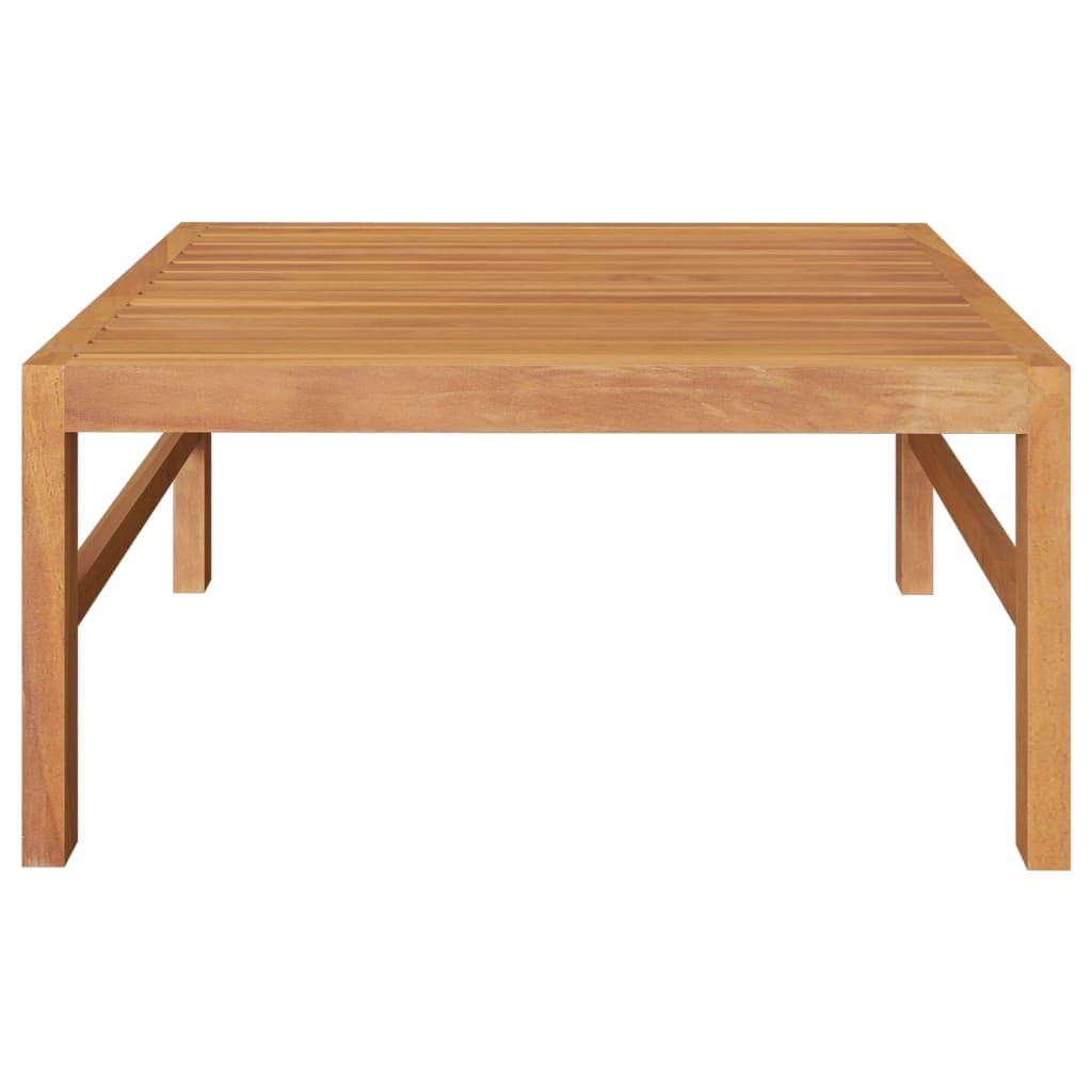 Set di 3 mobili da giardino in legno di teak con cuscini color crema, resistente alle intemperie, divano da giardino modulare come parte centrale, facile da pulire, per terrazza, balcone e