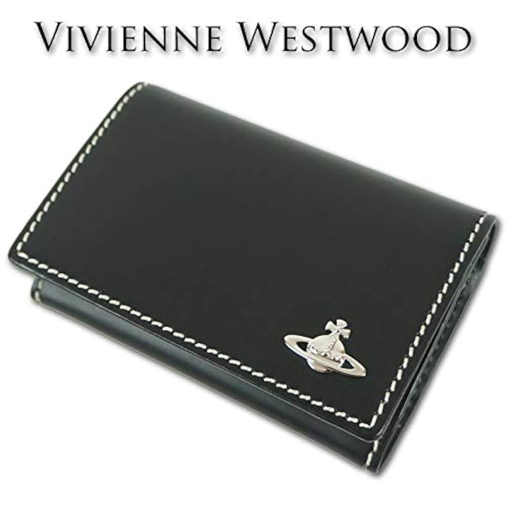 Vivienne Westwood ブラック名刺入れ ウォレット　豚革柄牛革素材 67-q7006_1.jpg
