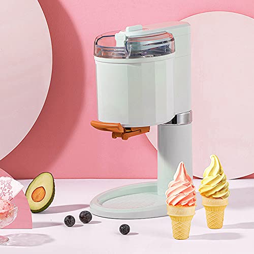 Foto von BAHAOMI Softeismaschine,Zu Hause 1 L Weich-/Hart Eismaschine,Kein Vorkühlen Erforderlich,8 Stunden Kühlung,Elektrische Eismaschine Milchshake Frozen Yoghurt Maker,Grün
