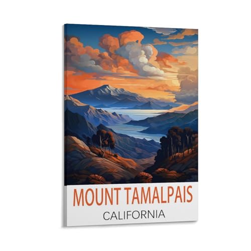 Poster Californie vintage Mount Tamalpais sublime votre salon