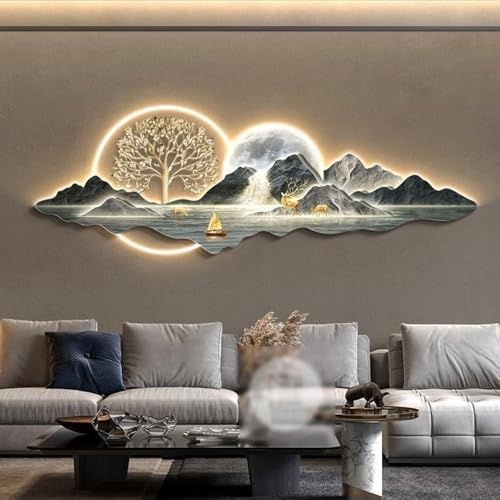Décoration murale 3D moderne LED pour illuminer un mur sombre et terne
