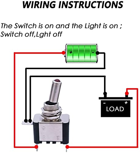 LEISTUNGSWIPPENSCHALTER 5A-250V SPST EIN-AUS - MIT ROTER NEONLAMP, 6,49 LEISTUNGSWIPPENSCHALTER 5A-250V SPST EIN-AUS - MIT ROTER NEONLAMP, 6,49