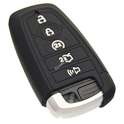 Image of Silicone Key Fob Cover for Ford F150 Mustang Explorer Expedition Escape Edge Bronco Transit Maverick and Lincoln Navigator Nautilus Aviator Corsair
