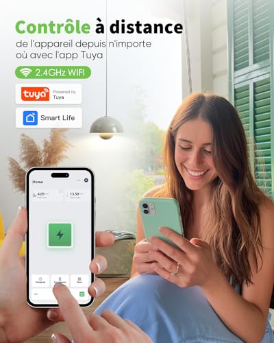 GreenSun Prise Connectée SmartLife Wifi Prise - 16A Type E ProgrammateurPrise Electrique ProgrammablePrise Compteur d'Énergie Contrôle Smart Home – Image 5