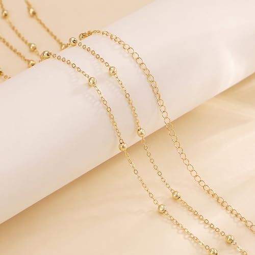 CHESKY Waist Beads for Women, 14k Gold Plated Waist Chain Belt Dainty Belly Chain Body Chain Gold Chain Belt for Women Western Body Jewelry for Womens Festival Outfits for Womens Beach Coachella Accessories by CHESKY - Used condition - Image 5