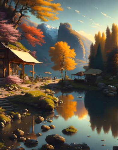 Affiches sur toile de paysage urbain SERENDIPITP déco murale salon 58x90