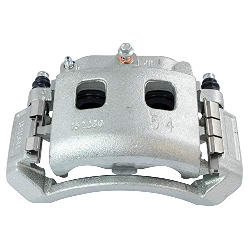 Image of TRQ Front Left Right Brake Caliper w /Bracket Driver Passenger Side | For 2004-2006 Dodge Durango 2002-2005 Ram 1500