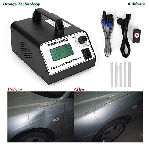 ZWJABYY Auto Body Dent Puller Kit Professional,Hotbox Dent Remover Paintless Dent Repair Tool Induction Heater Hot Box Car Repairing Tool,for Removing Dents,Black