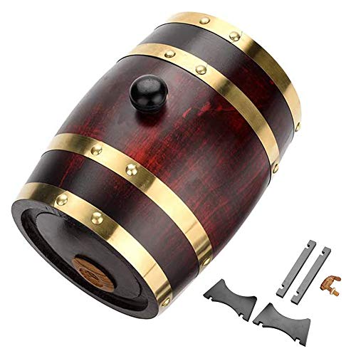 VINTAGE WOOD OAK TIMBER WINE BARREL PORT WHISKEY RUM 1.5L HANDCRAFTED OAK BARREL STAND EASY DISPENSE WINE RED