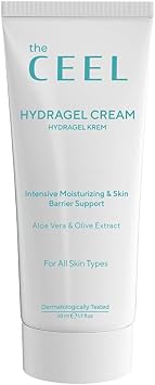 The Ceel Yo un Nemlendirici Jel Y z Kremi 50 ml, Hyal ronik Asit ve Panthenol ile Cilt Bariyeri Destekleyici, Aloe Vera  zl  Su Bazl  Ferahlat c  Bak m ve Makyaj Baz