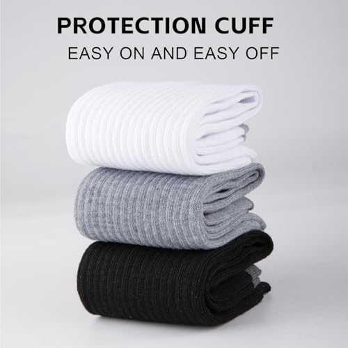 COOVAN 8 Pack Men's Athletic Crew Socks - Moisture Wicking, Heavy Duty Cushioned, Breathable Boot Socks3