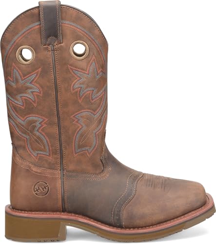 DOUBLE-H 13" Antonio Men's Western Boots - Composite Safety Toe, Earthquake Rust Leather, and Oil- and Slip-Resisting Aeroglide Outsole, EH Rated2