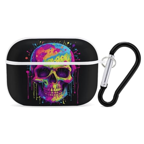 Airpod Pro ��2����/��1����p �J���[�X�J���A�[�g�P�[�X�J�o�[ �ϏՌ��ی�P�[�X �L�[�`�F�[�������O�t�� ���h�~ �n�[�h PC �t���h���b�v �w�b�h�t�H���P�[�X �j�����p �z���C�g