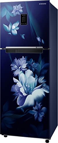Image of Samsung 291L 2 Star Convertible 5 In 1 Curd Maestro Digital Inverter Frost-Free Double Door Refrigerator Appliance (RT34C4622UZ /HL,Midnight Blossom Blue