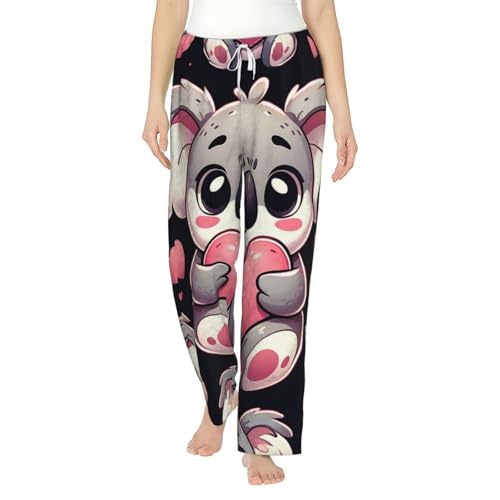 Pantalon de pyjama en polaire femme flanelle vêtement nuit koala