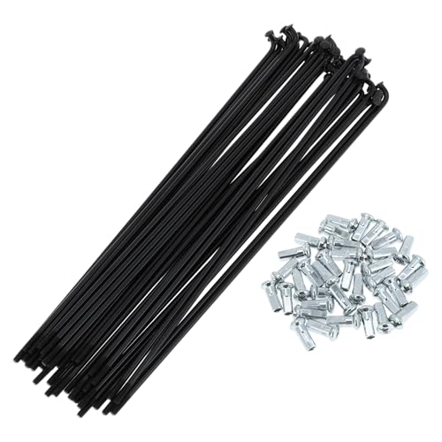 Rayons de vélo 12G 183mm noir acier carbone A ABSOPRO jante