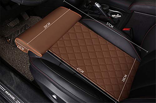 GYMNLJY Autostoel kussen met comfort been ondersteuning kussen, been Rest uitgebreid lederen kussen voor lange afstand rijden voor auto's bussen treinen kantoor huis, zwart1 - Afbeelding 5