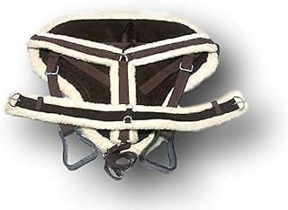D.A. Brand Brown Suede Bareback Pad w/Girth/Breast Collar Full Horse Tack