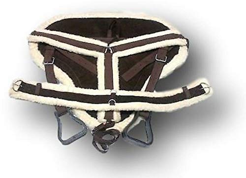 D.A. Brand Brown Suede Bareback Pad w/Girth/Breast Collar Full Horse Tack