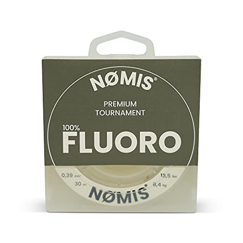 NØMIS Fluorocarbon Vorfachschnur | Ø 0,18-1,00 mm | 100% Fluorocarbon Angelschnur | Hohe Tragkraft | Perfekt als…