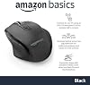 Mouse inalámbrico portátil para computadora Amazon Basics, ergonómico, óptico de 2.4 GHz, DPI ajustable, fácil de usar, compatible con PC, Mac, laptop, negro 3