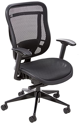 Space Seating Breathable Mesh High Back And Seat, Ultra 2-To-1 Synchro Tilt Control, Seat Slider And Gunmetal Finish Executive Chair #TOP12