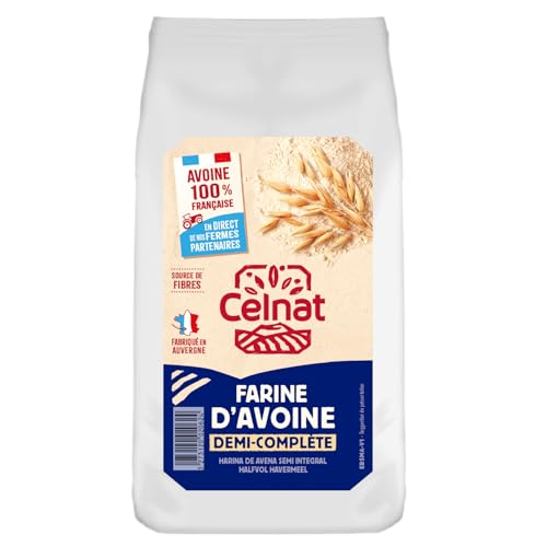 Celnat - Farine d'Avoine - Sans Gluten - Ab - Cuisine Patisserie - 500 G