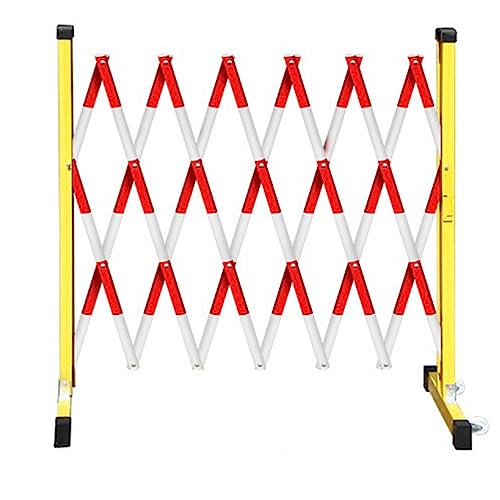 Puerta de metal portátil con ruedas, valla expandible para control de multitudes, tráfico, industrial, seguro, acceso a eventos y seguridad