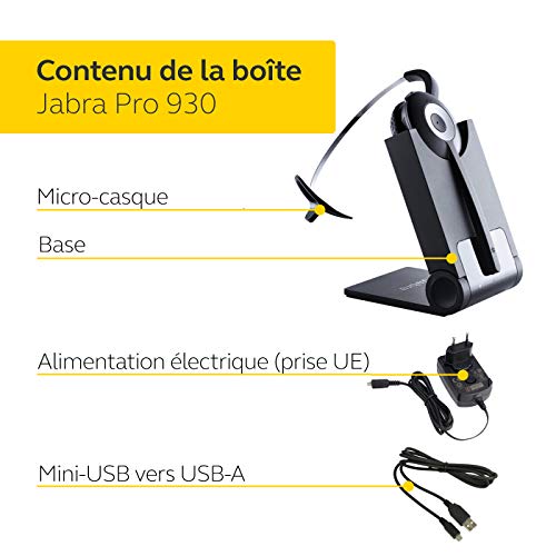 Jabra Pro 930 UC Casque Mono DECT sans Fil – Optimisé pour Communications Unifiées, Antibruit et Autonomie d’une Journée… - Les Beatles, Paul McCartney, John Lennon, RIngo Starr, George Harrison Jabra Pro 930 UC Casque Mono DECT sans Fil - Optimisé pour Communications Unifiées, Antibruit et Autonomie d'une Journée… – Image 3