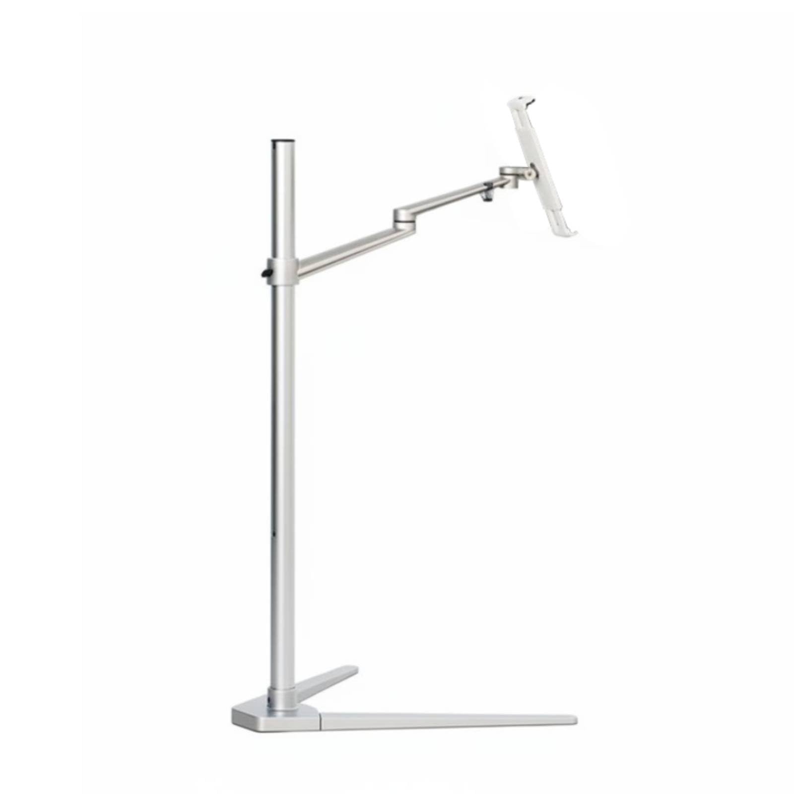 Supporto Tablet Supporto da Pavimento Porta Telefono Porta Tablet Braccio Orientabile Base Pesante Altezza Regolabile Rotazione a 360 Gradi Materiale