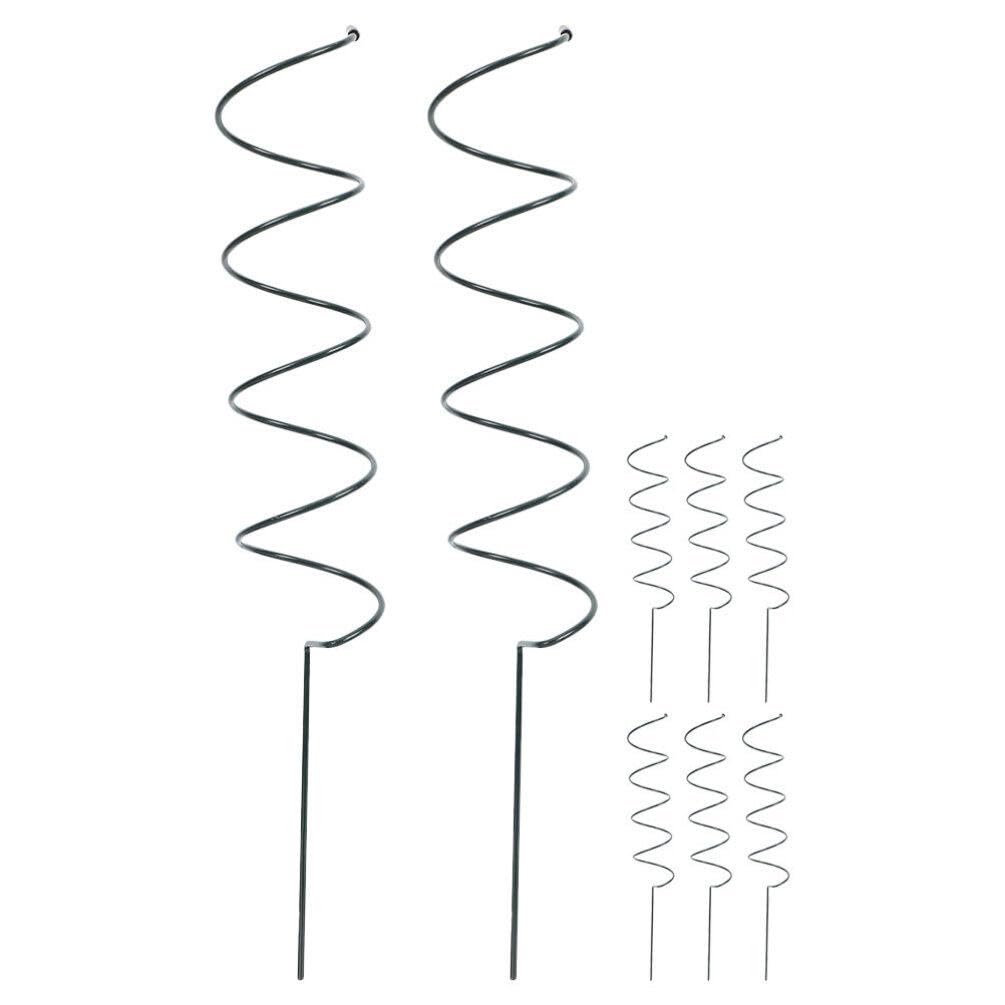Happyyami 8pièces Support De Plante Torsadé Métal Lot de Tuteurs Spirales pour Plantes pour Jardinage Renforcement De Tiges Unique De Hauteur