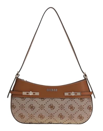 Sac à épaule GUESS Melinda les finitions haut de gamme de la toile Latte