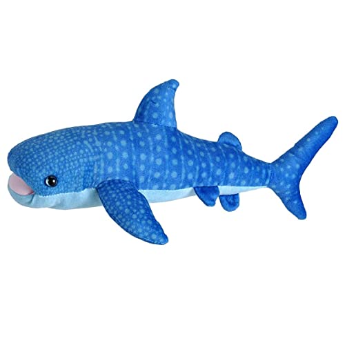 Wild Republic Living Ocean Mini Tiburón Ballena, 40 cm, Peluches para Regalar, Peluche para Niños, Relleno y Tejido Elaborados con Botellas de Agua Recicladas
