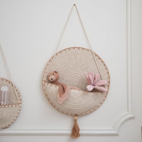Image of Crane Baby Knitted Teddy Bear Lovey Blanket, Baby Security Blanket for Girls or Boys, Loveys for Babies, Stuffed Animal Comfort Toy, Newborn Gift, Teddy Bear Blankets, Security Blankets for Babies