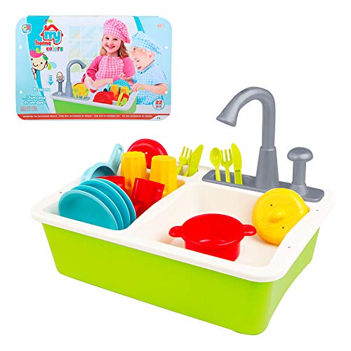 My Home 49025 ColorBaby Spüle mit Zubehör Colors, grün – Bild 3
