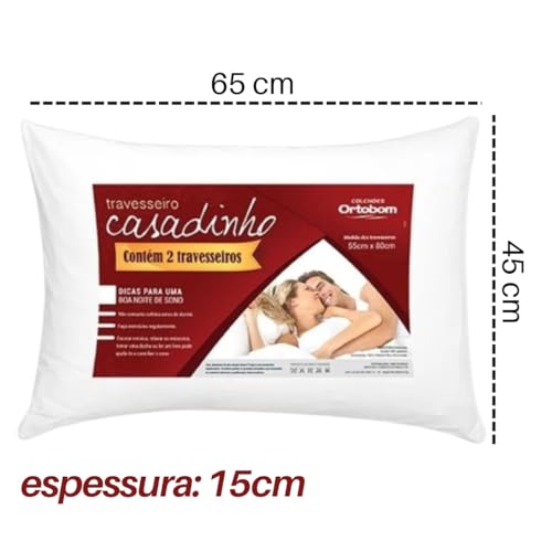 Kit 4 Travesseiro Casadinho Microfibra Antialérgico