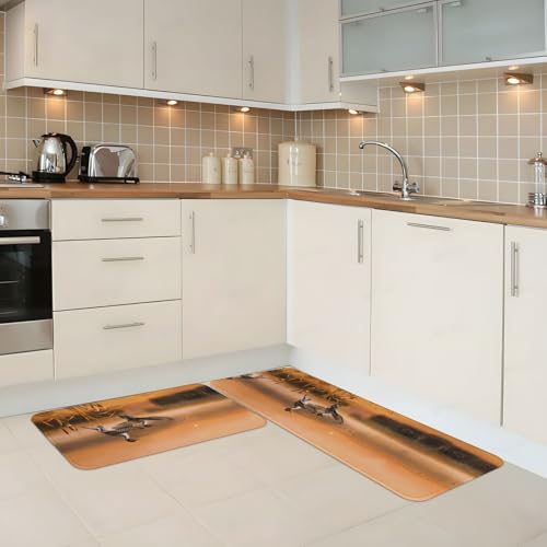 Alfombras de cocina de chef EdWal estampadas al óleo con base protectora lavable 3