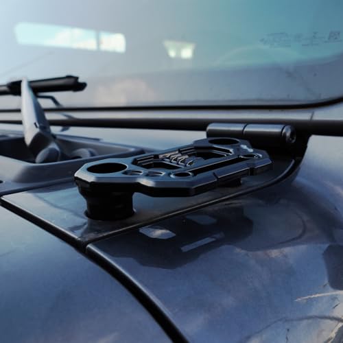 Image of JL A-Pillar Light Bar Mount Brackets CNC Offroad Auxiliary LED Pod Fog Lamp Mounting Stand Ditch Hood Cowl Holder, 2PCS Black Aluminum Alloy Mounts for Wrangler JL JLU 4xe Gladiator JT Accessories