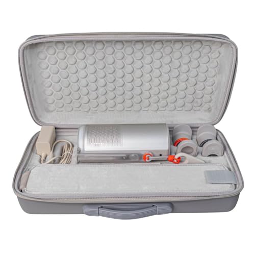 BlesConi Hartschalen-Tasche für XGIMI MoGo 4 (2025), 44 x 22 x 10 cm, aus PU+Eva, grau, passexakter Sitz, Schutz & einfacher Zugriff