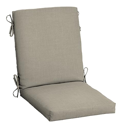 Image of Arden earthFIBER Outdoor Dining Chair Cushion, 20 x 20, Rain-Proof, Fade Resistant, Sandbar Taupe Texture