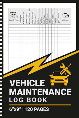 Vehicle Maintenance Log Book: Car Maintenance...