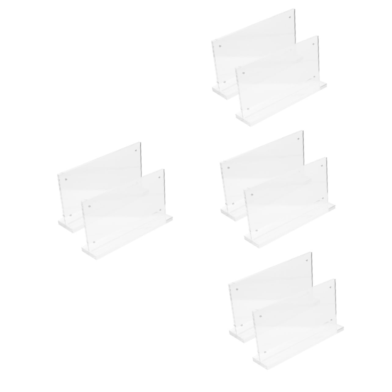 DOITOOL 8 Piezas Soporte de Menú Acrílico Magnético Transparente para Restaurantes y Mesas Exhibidor para Carteles y