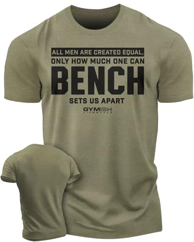 Gymish Lifestyle Workout Mens Shirt, Bench Sets US Apart Lifting Gift T-Shirt