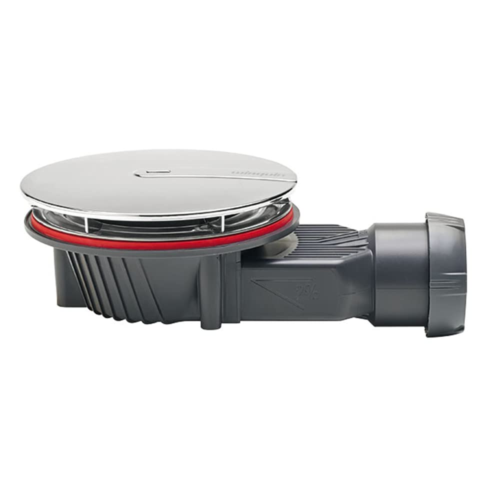 Bonde de douche extraplate 90mm dôme ABS chromé SLIM+